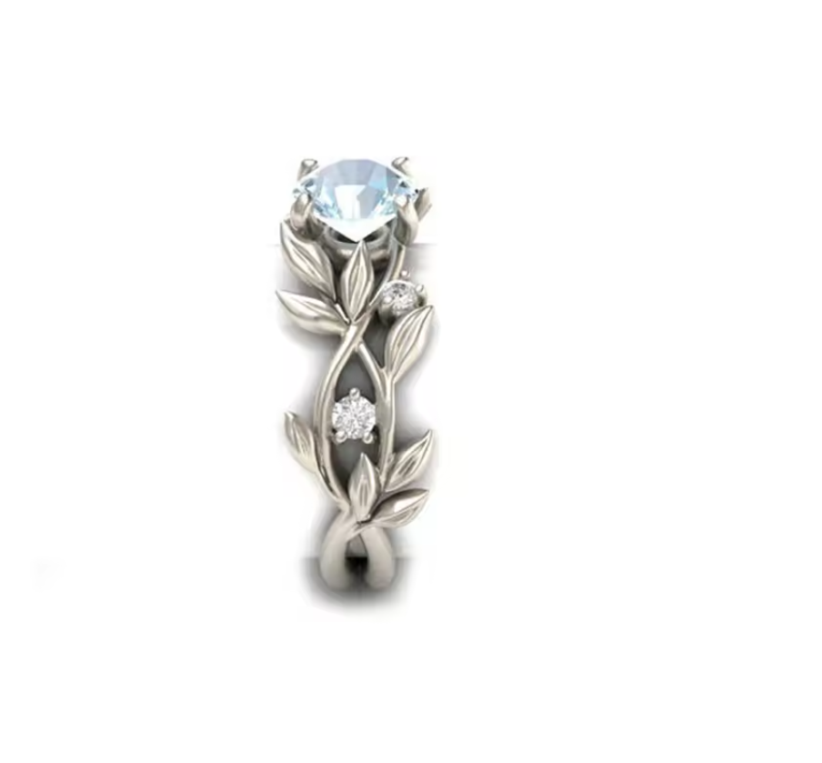 Engagement ring for women side