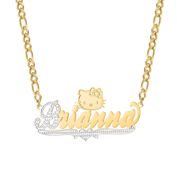 Hello Kitty Name Necklace 18K Plated