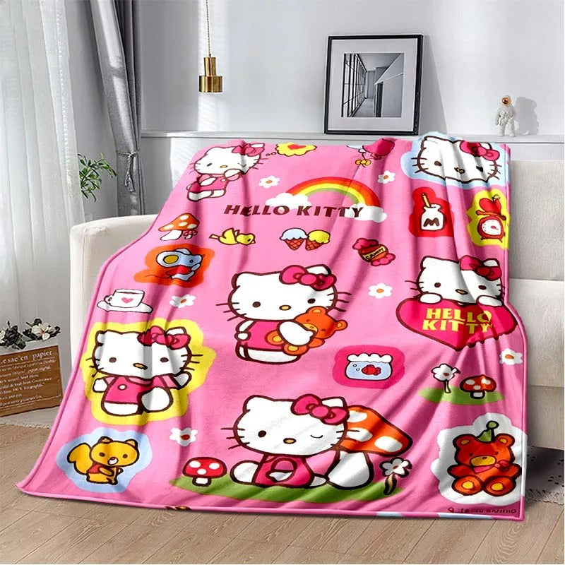 Hello Kitty Heart Blanket