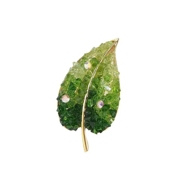 Green Leaf Brooch