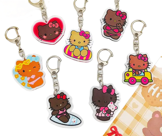 Hello Kitty Hawaii Acrylic Keychain