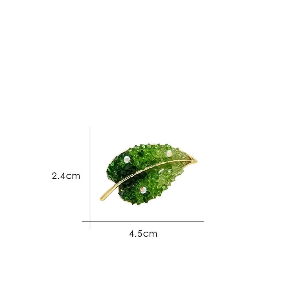 Green Leaf Brooch