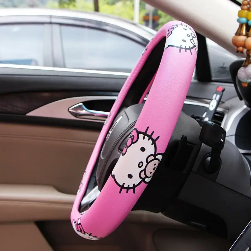 Hello Kitty Steering Wheel Cover