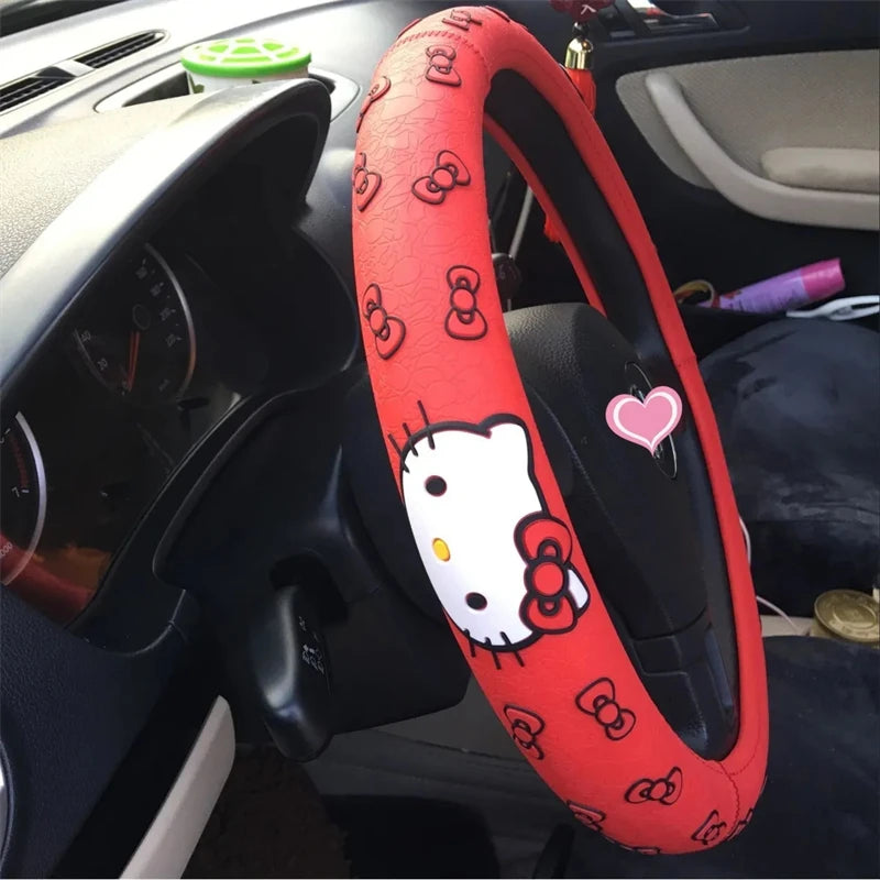 Hello Kitty Steering Wheel Cover