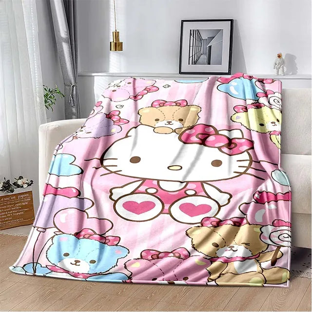 Hello Kitty Heart Blanket