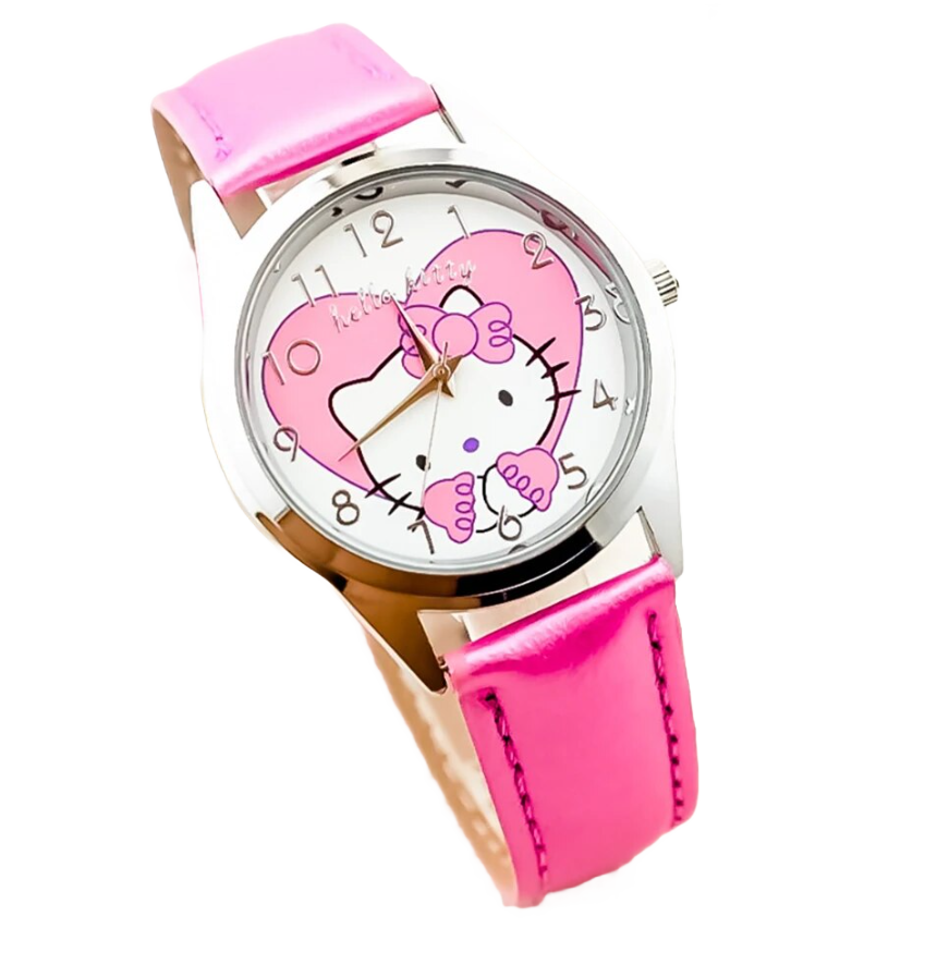 Hello Kitty Pink Wristwatch | Cute & Durable, Ideal for Kids