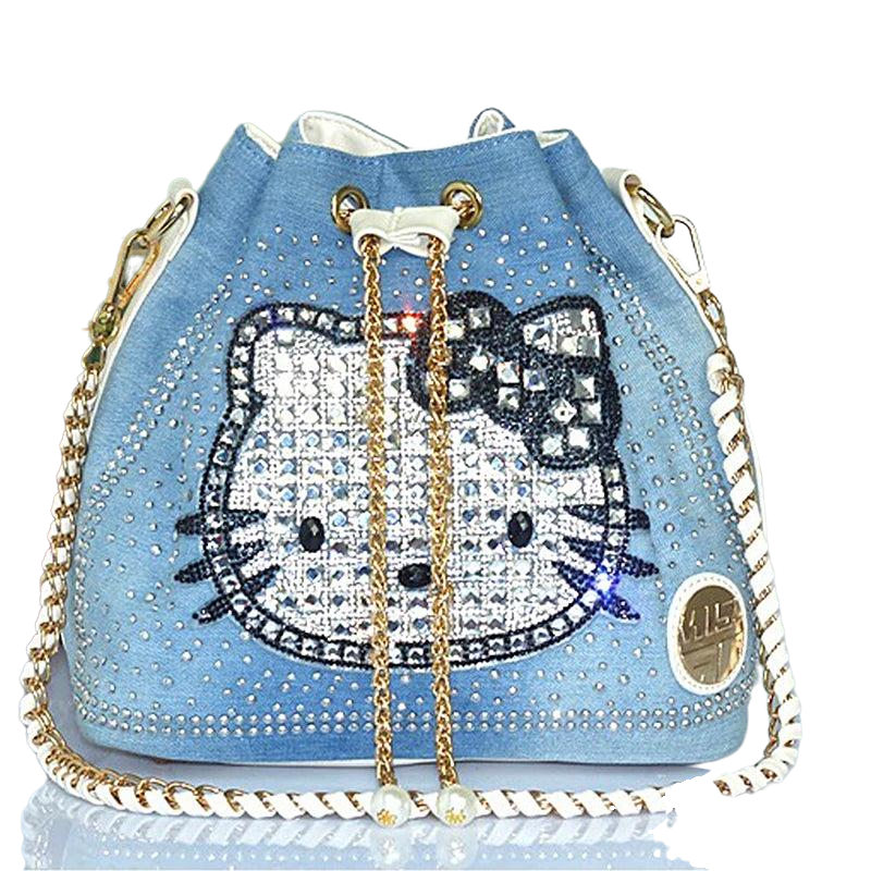 Hello Kitty Denim Diamond Bag