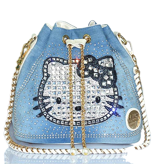 Hello Kitty Handbag | Stylish Hello Kitty Denim Bag 