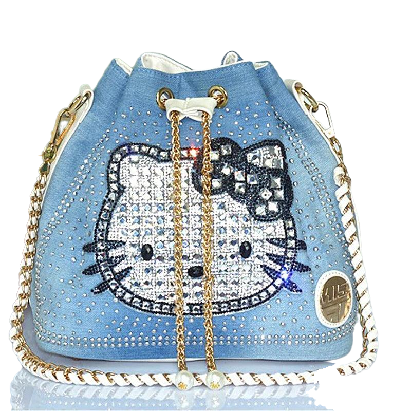 Hello Kitty Denim Diamond Bag | Chic Handbag | Unique Style