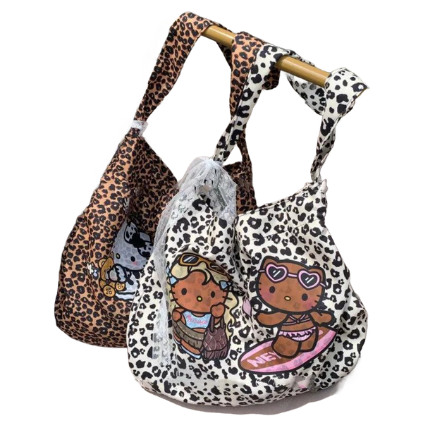 Hello Kitty Leopard Hawaiian Bag