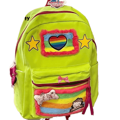 Hello Kitty Rainbow Star Backpack – Perfect for School & Travel
