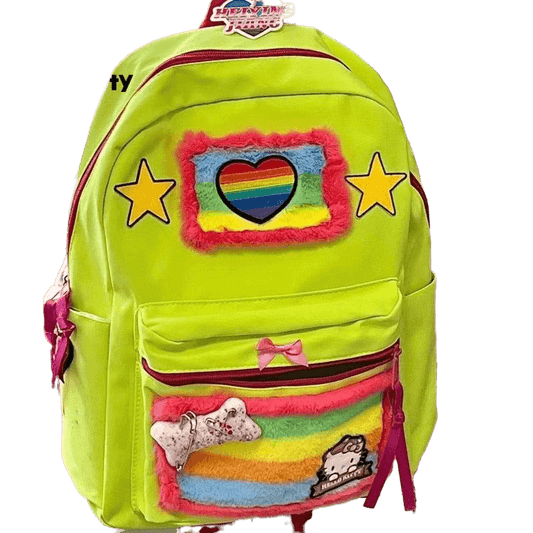 Hello Kitty Rainbow Star Backpack – Perfect for School & Travel