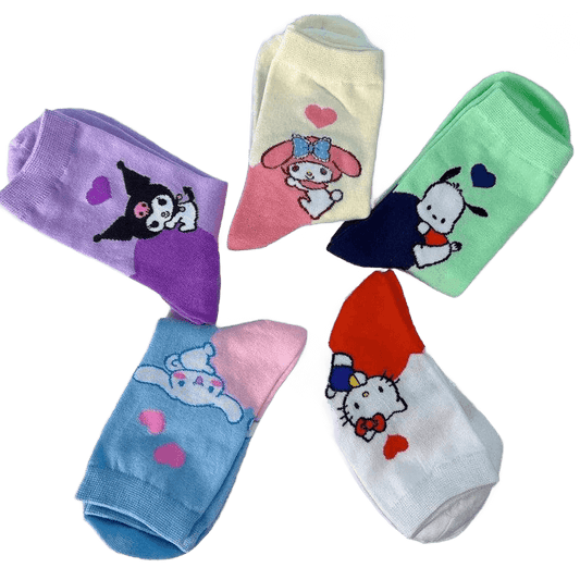 Sanrio Girl Socks 5 Pairs