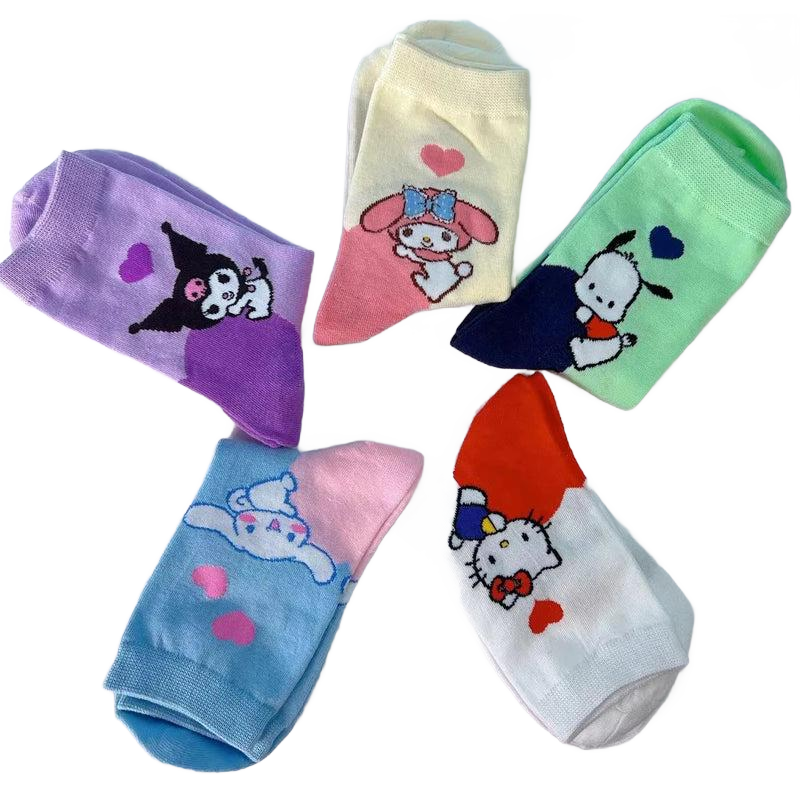 Sanrio Girl Socks 5 Pairs