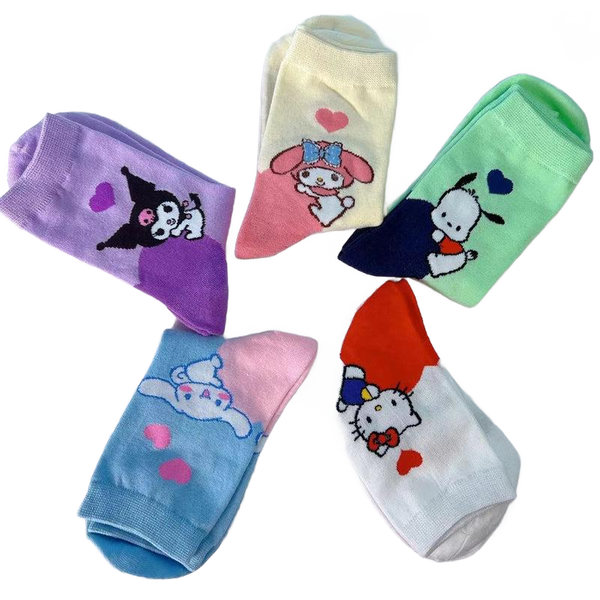 Sanrio Girl Socks 5 Pairs