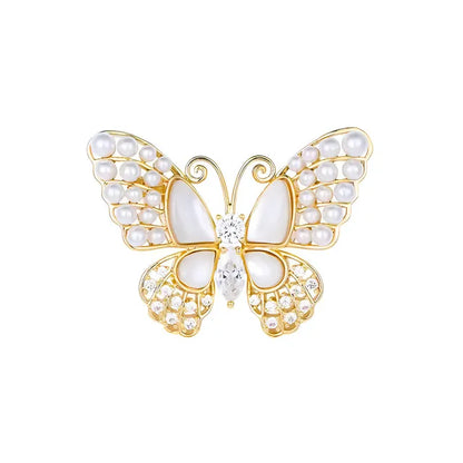 Butterfly Pearl Brooch