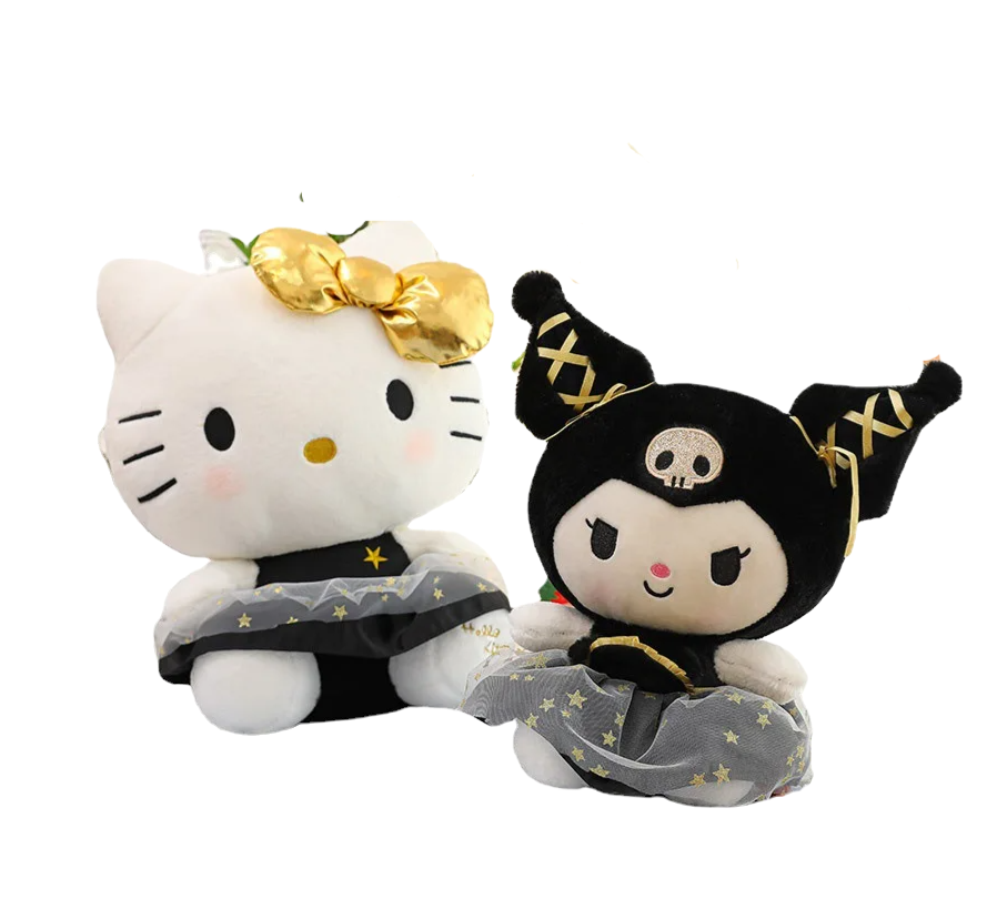 Hello Kitty x Kuromi Plushies