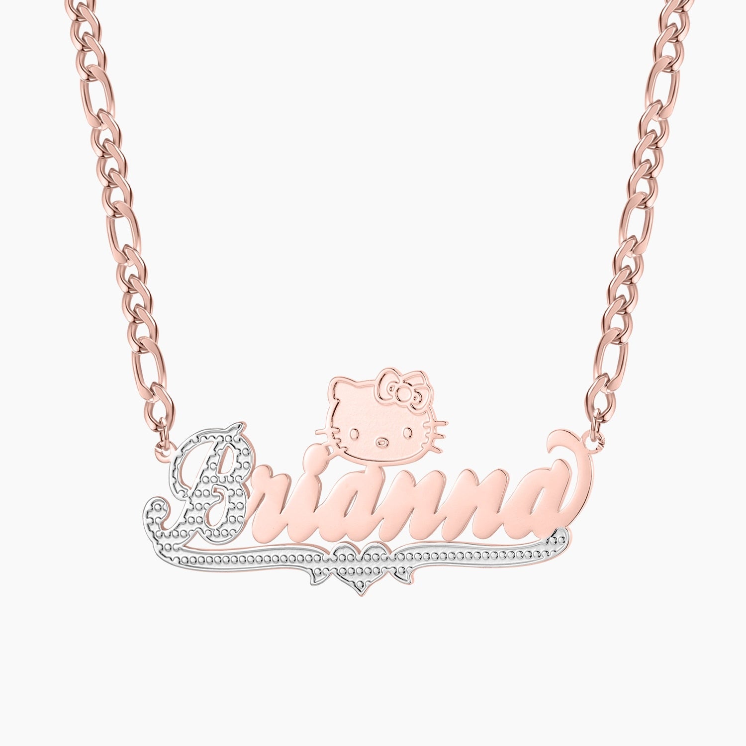 Custom Hello Kitty Necklace | 18K Gold Plated Jewelry 