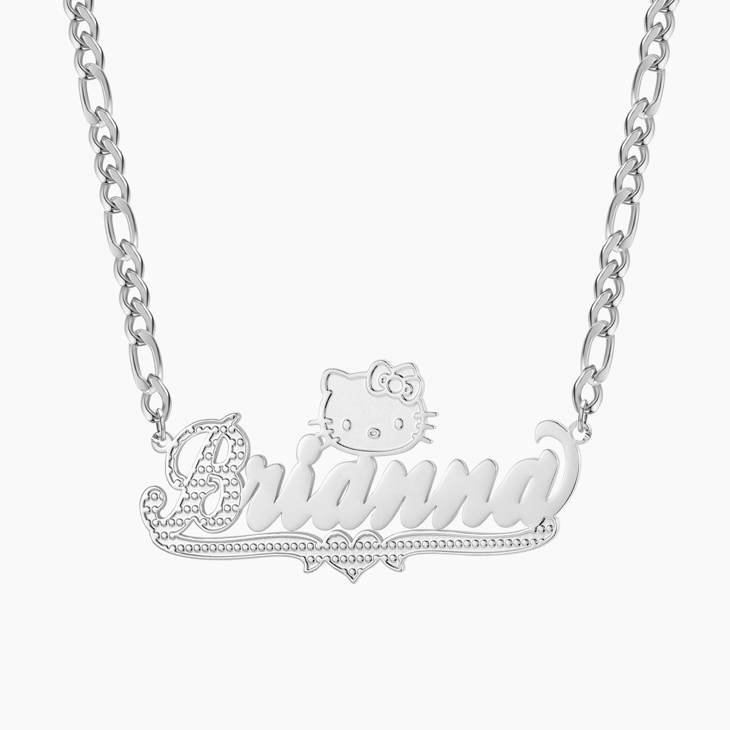 Hello Kitty Name Necklace 18K Plated