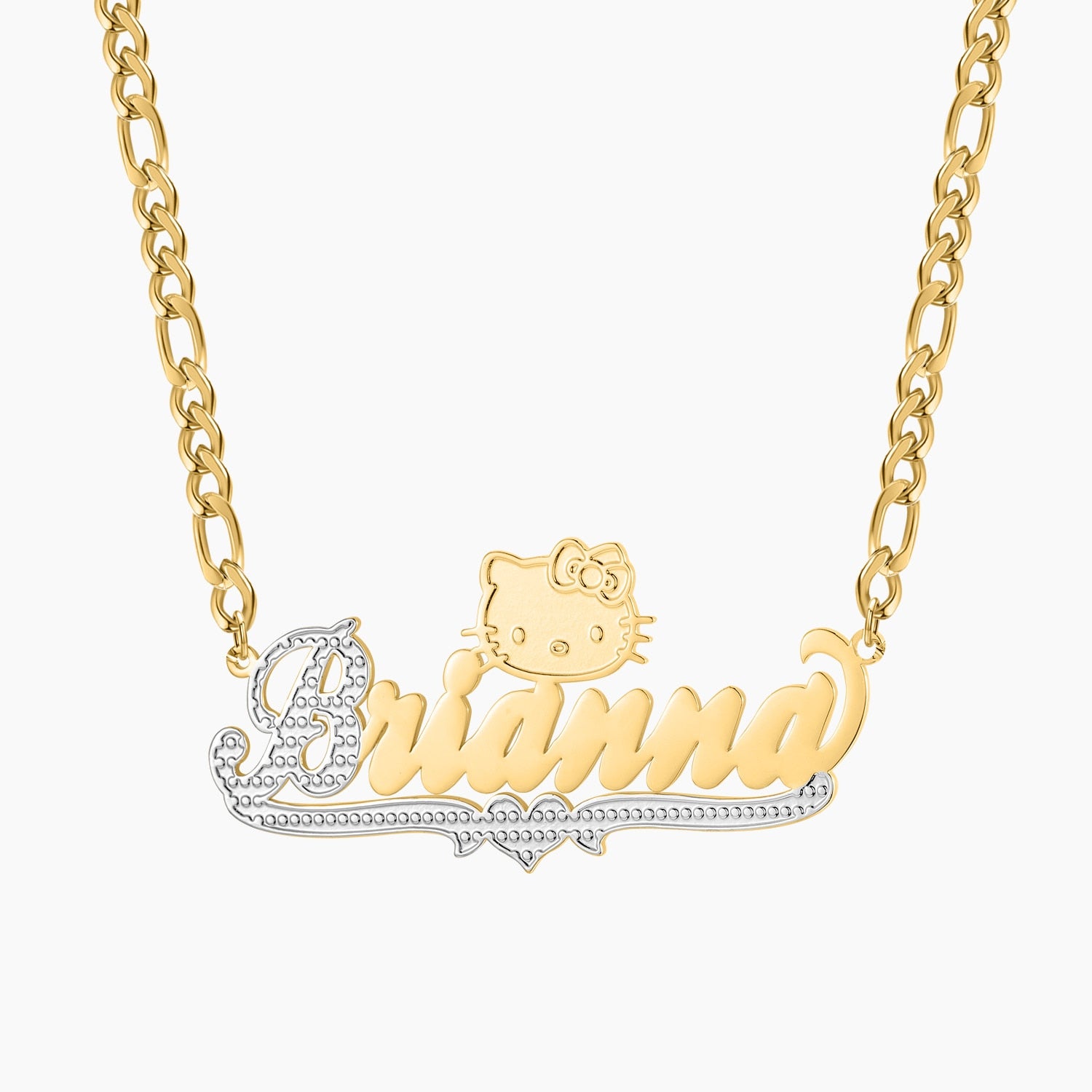 Hello Kitty Name Necklace 18K Plated