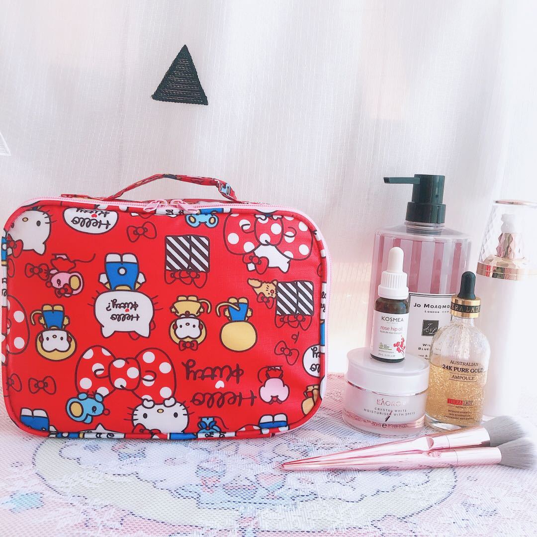 Vintage Hello Kitty Makeup Box Bag - Stylish and Timeless