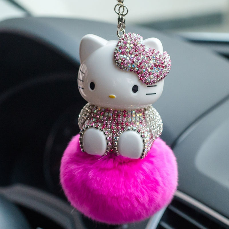 Hello Kitty Plush Car Pendant