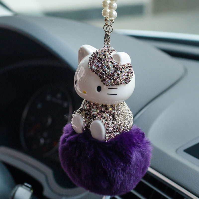 Hello Kitty Car Plush Pendant