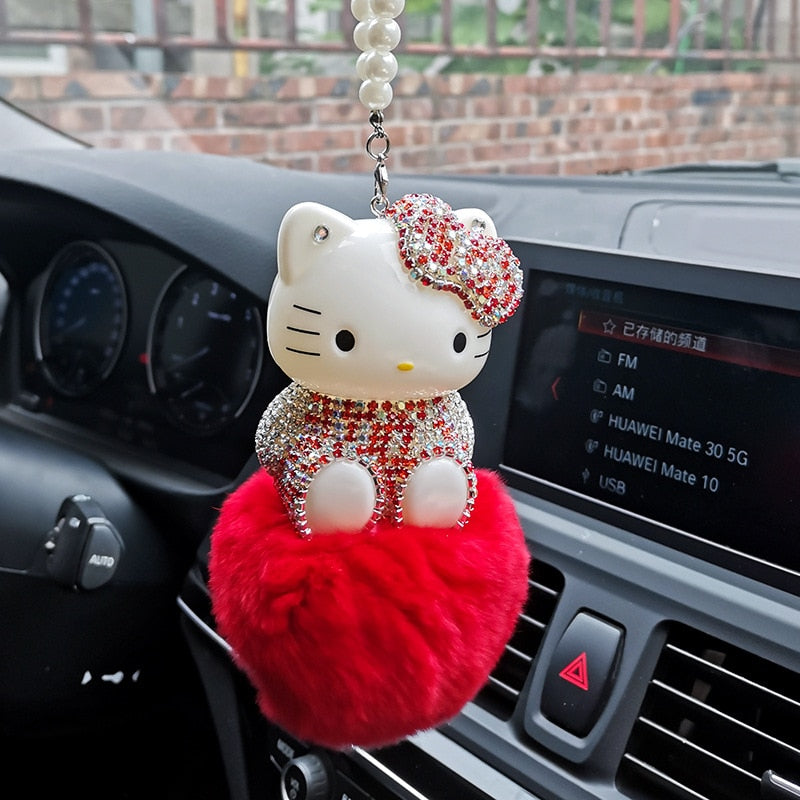 Hello Kitty Car Plush Pendant