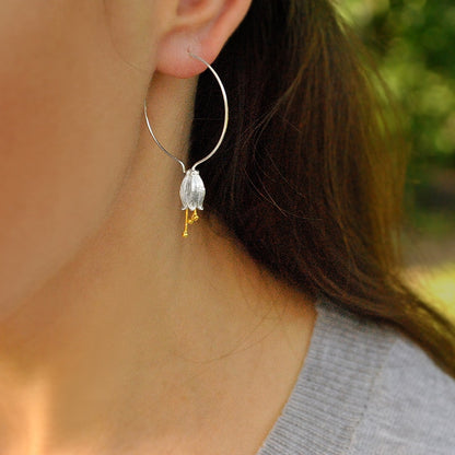 Fresh Bell Flower Dangle Earrings