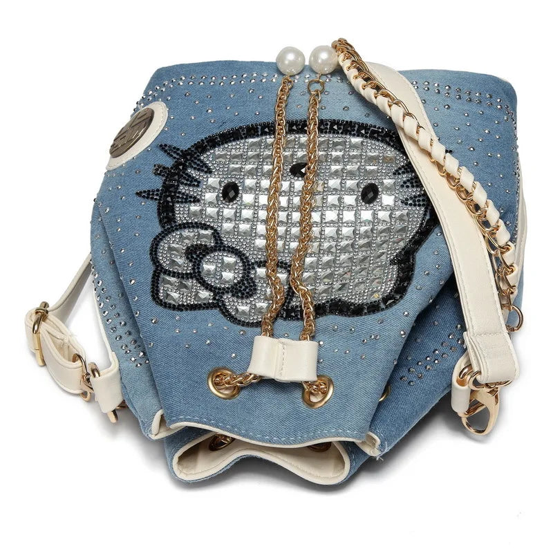 Hello Kitty Denim Diamond Bag