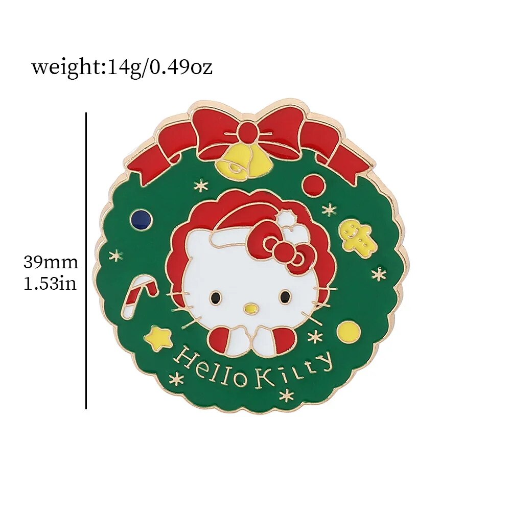 Kawaii Sanrio Christmas Lapel Pins