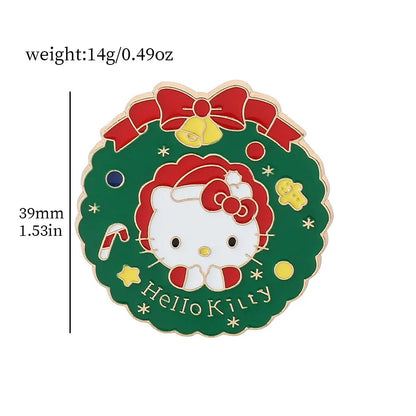 Kawaii Sanrios Christmas Lapel Pins