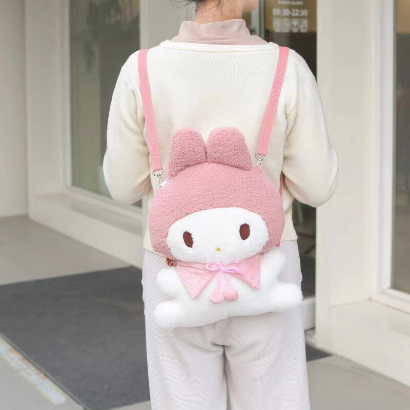 Kawaii Sanrio Plush Backpack – Soft, Cute, and Functional