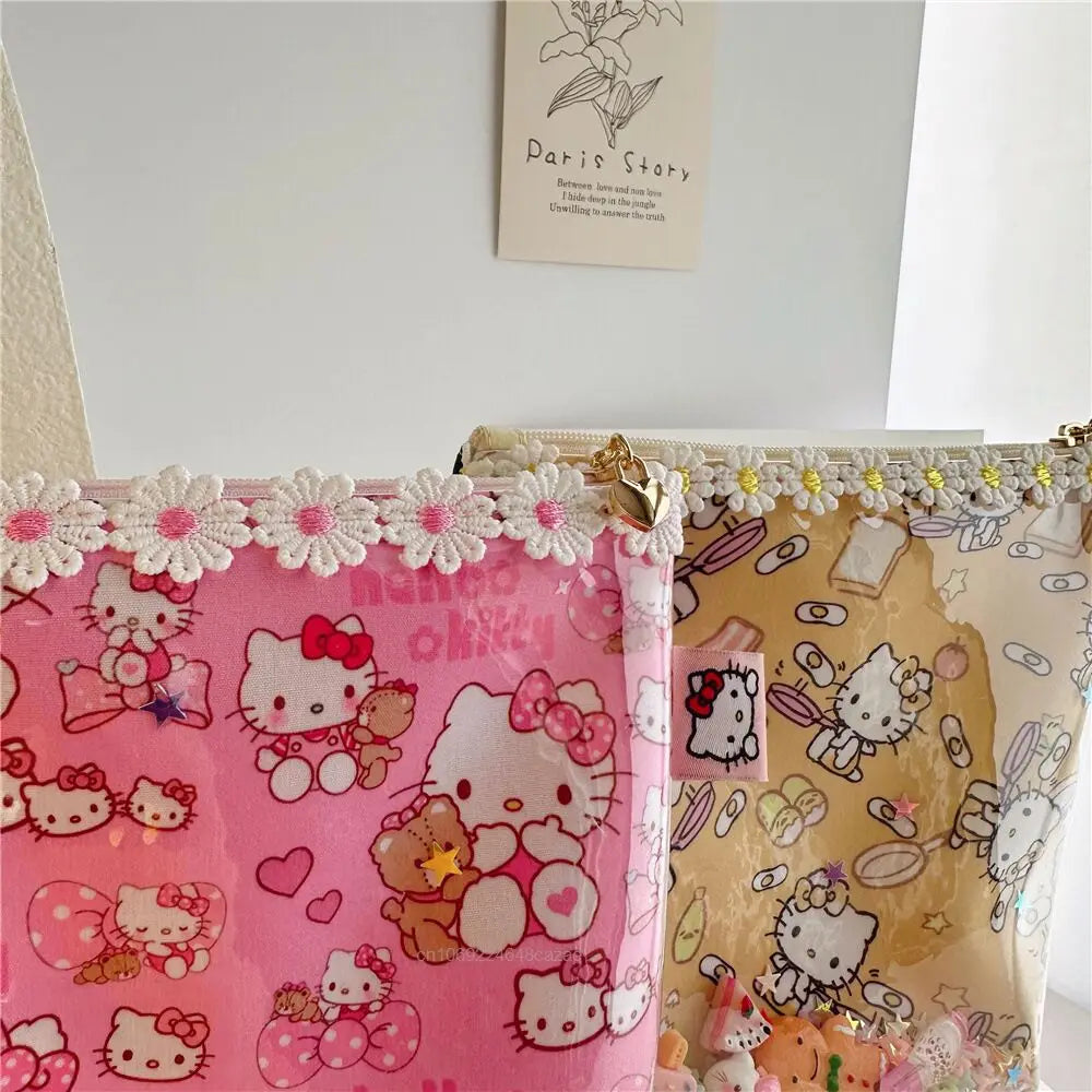 Stylish Hello Kitty Aesthetic Pouch Bag – Perfect for Fans