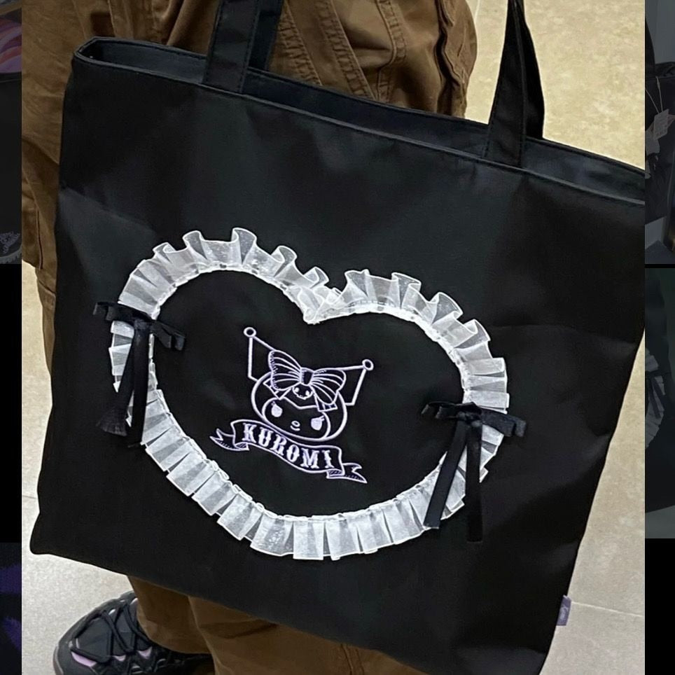 Kuromi Velvet Tote Bag – Stylish and Chic Accessory