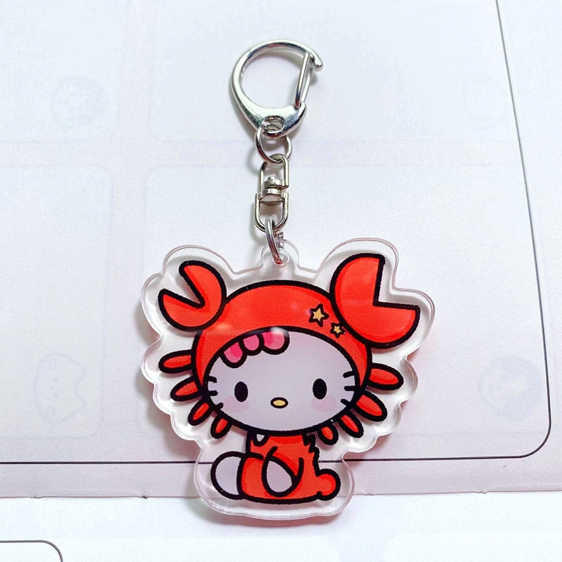 Zodiac Hello Kitty Keychain