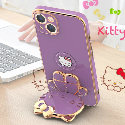 Hello Kitty Samsung A Case | Stylish Mirror Cover | Cute Accessories