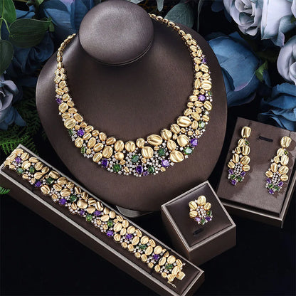 Heavy AAA CZ Bridal Jewelry Set