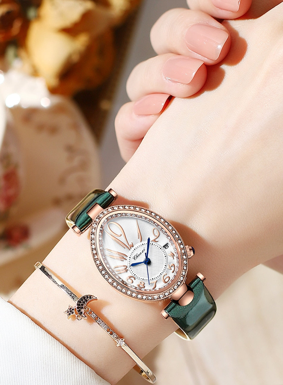 Women Wrist Leather Watch