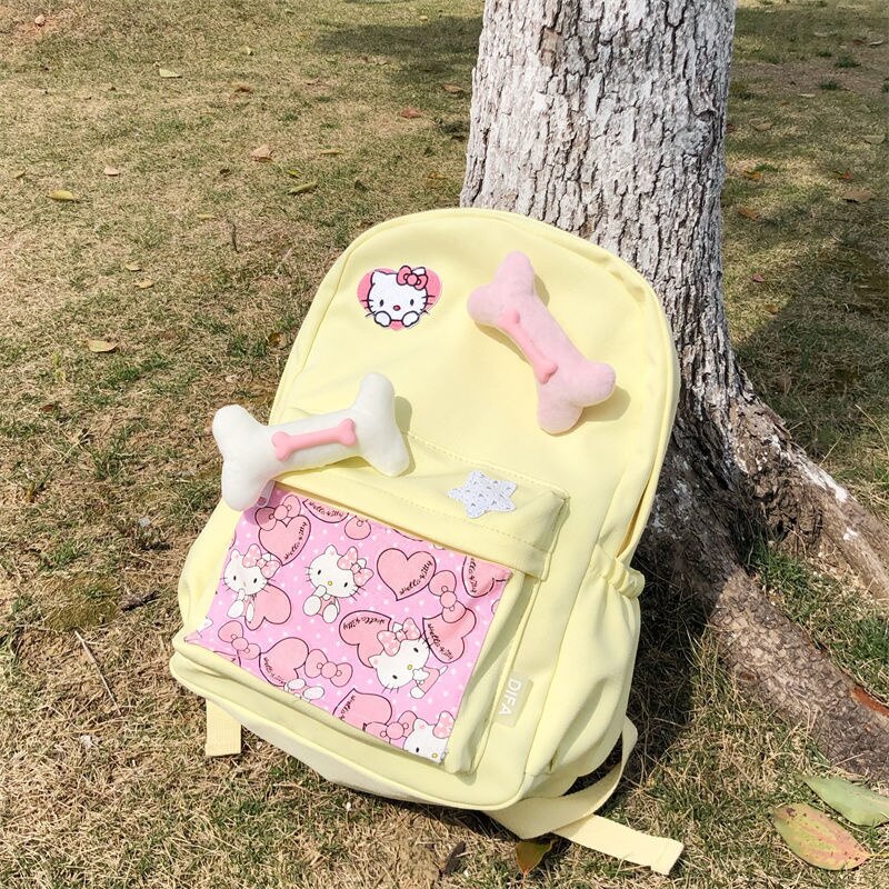 Hello Kitty Bone Girls Backpack | Stylish School Bag