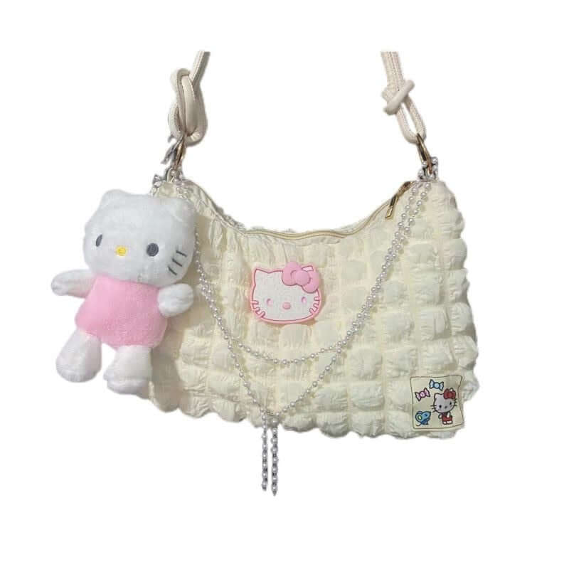Stylish Hello Kitty Pearl Underarm Bag for Spring & Summer