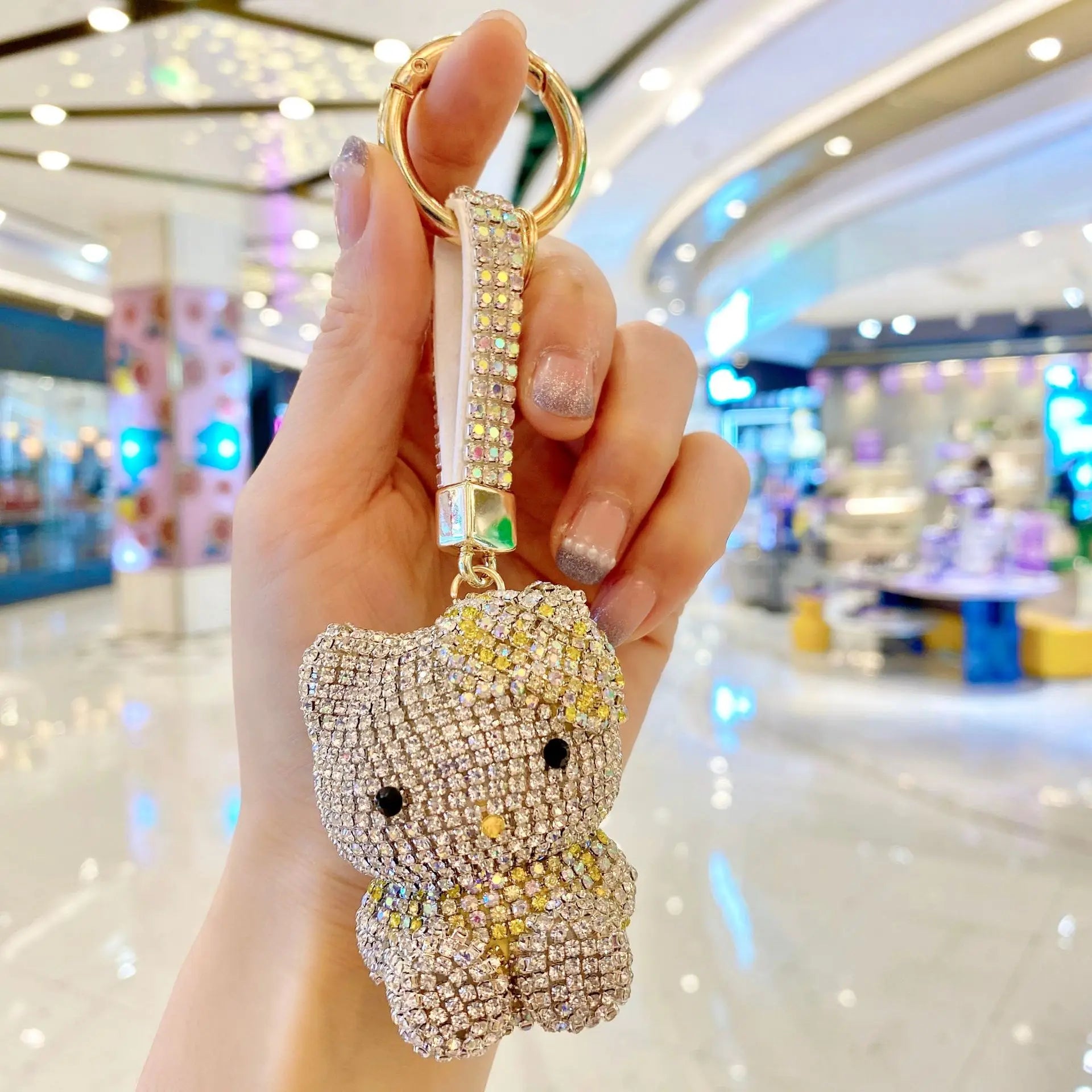 Hello Kitty Bling Rhinestones Keychain