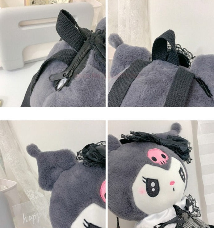 Adorable Kuromi Plush Backpack – Perfect for Fans