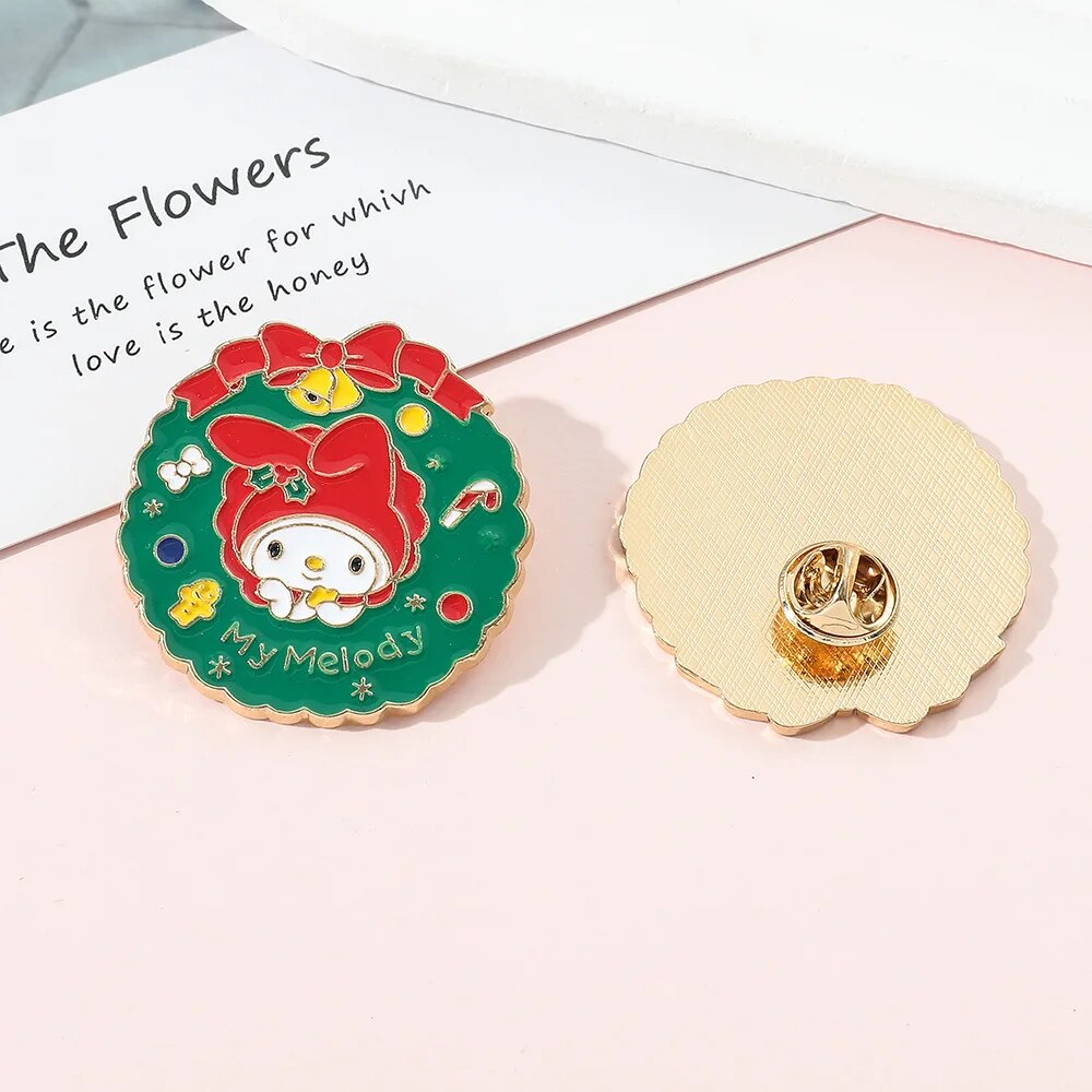 Kawaii Sanrio Christmas Lapel Pins