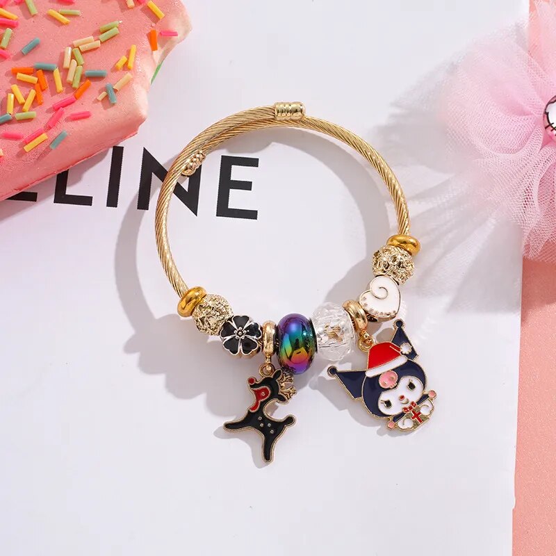 Sanrio Christmas Beaded Bracelet