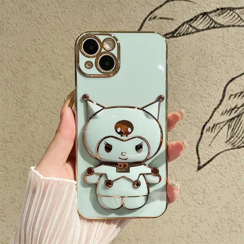 Kuromi iPhone Case with Mirror | Sleek Design | Functional Style