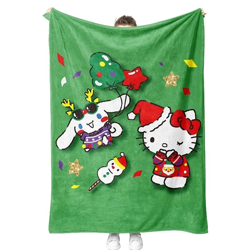 Sanrio Christmas Flannel Blanket