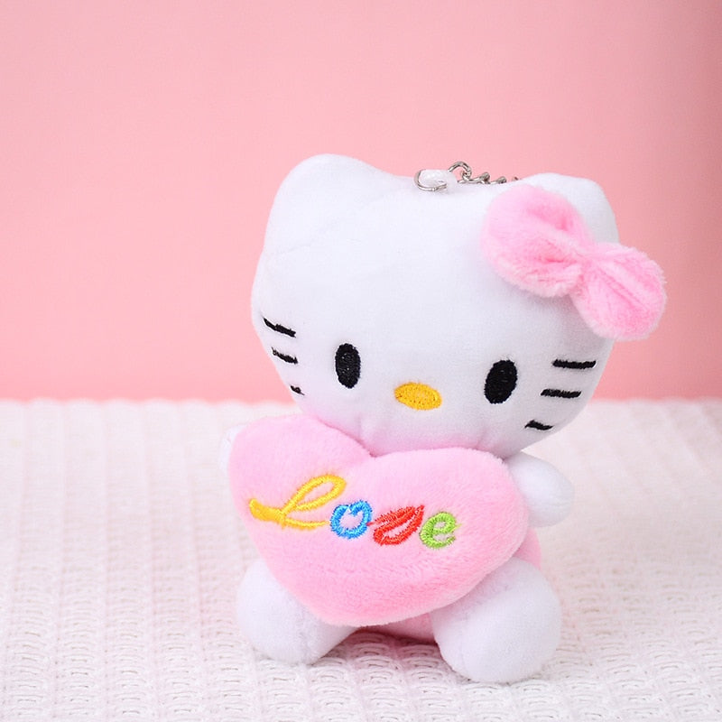 Hello Kitty Colorful Plush Keychain