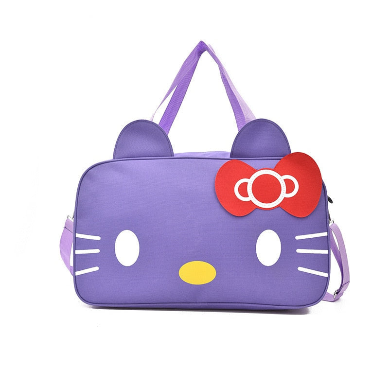 Hello Kitty travel bag Large capacity purple