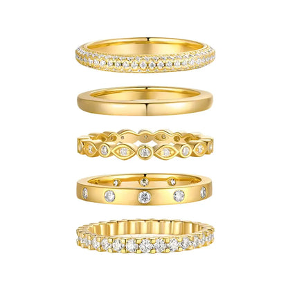 Moissanite Vintage Stackable Wedding Rings